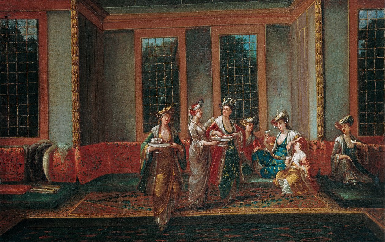 Frauen trinken Kaffee von Jean Baptiste Vanmour