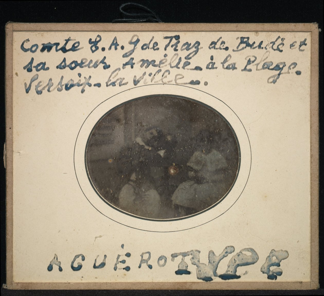 (Porträt von zwei Kindern), (Comte Ernest Andre Gabriel de Traz de Budé und seine Schwester Amélie) von Jean Gabriel Eynard