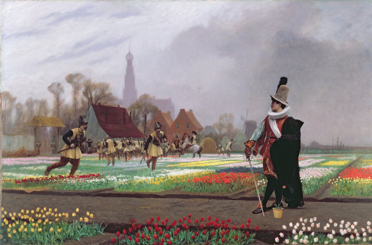 Die Tulpenwahn, 1882 von Jean Leon Gerome