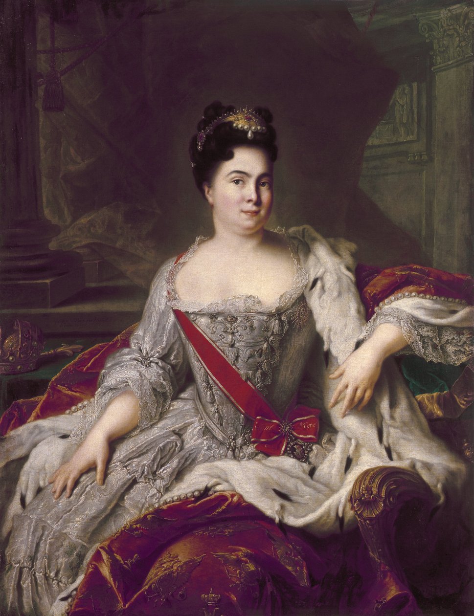 Porträt von Katharina I. (1684–1727) von Jean-Marc Nattier