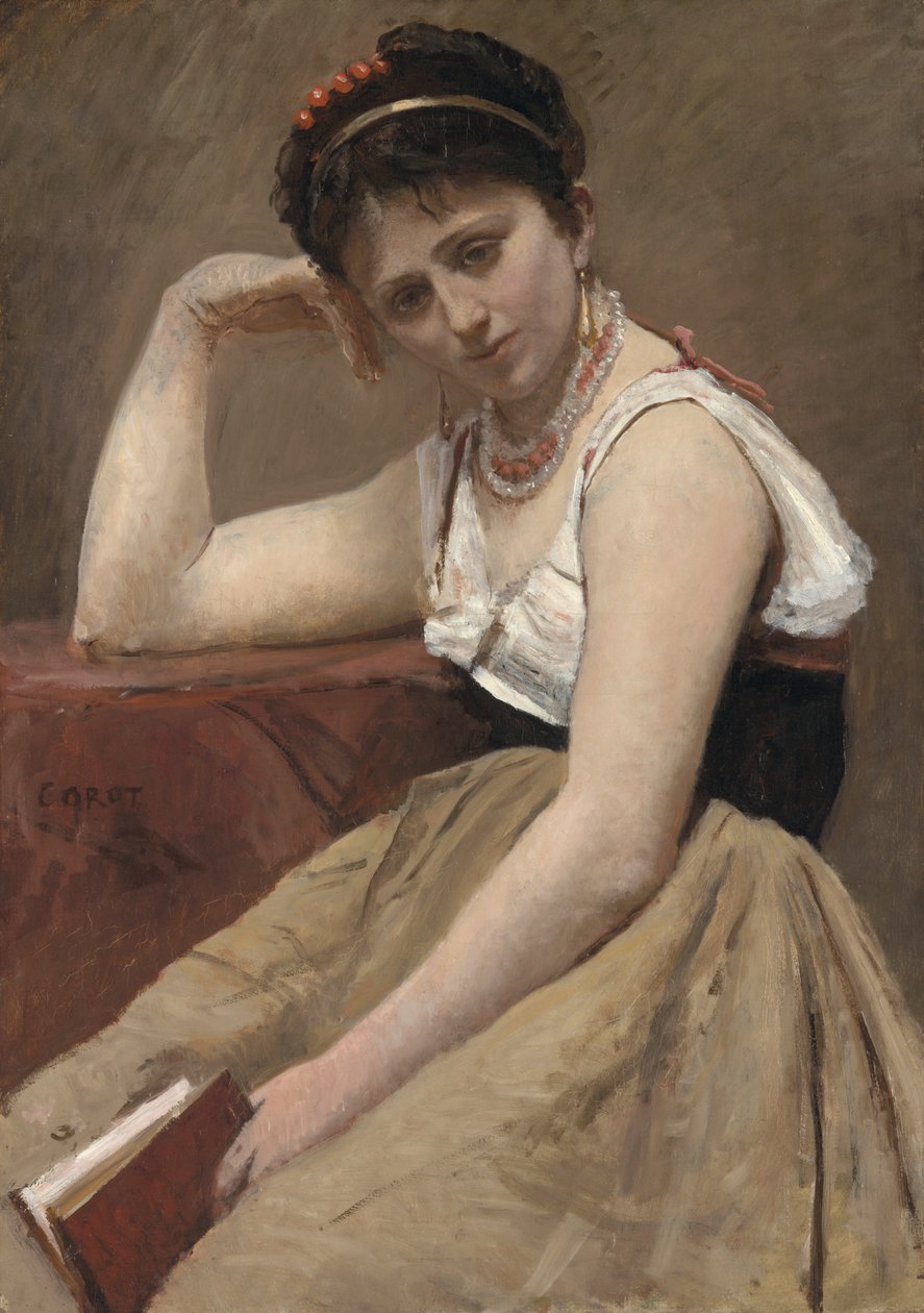 Unterbrochene Lektüre von Jean-Baptiste-Camille Corot