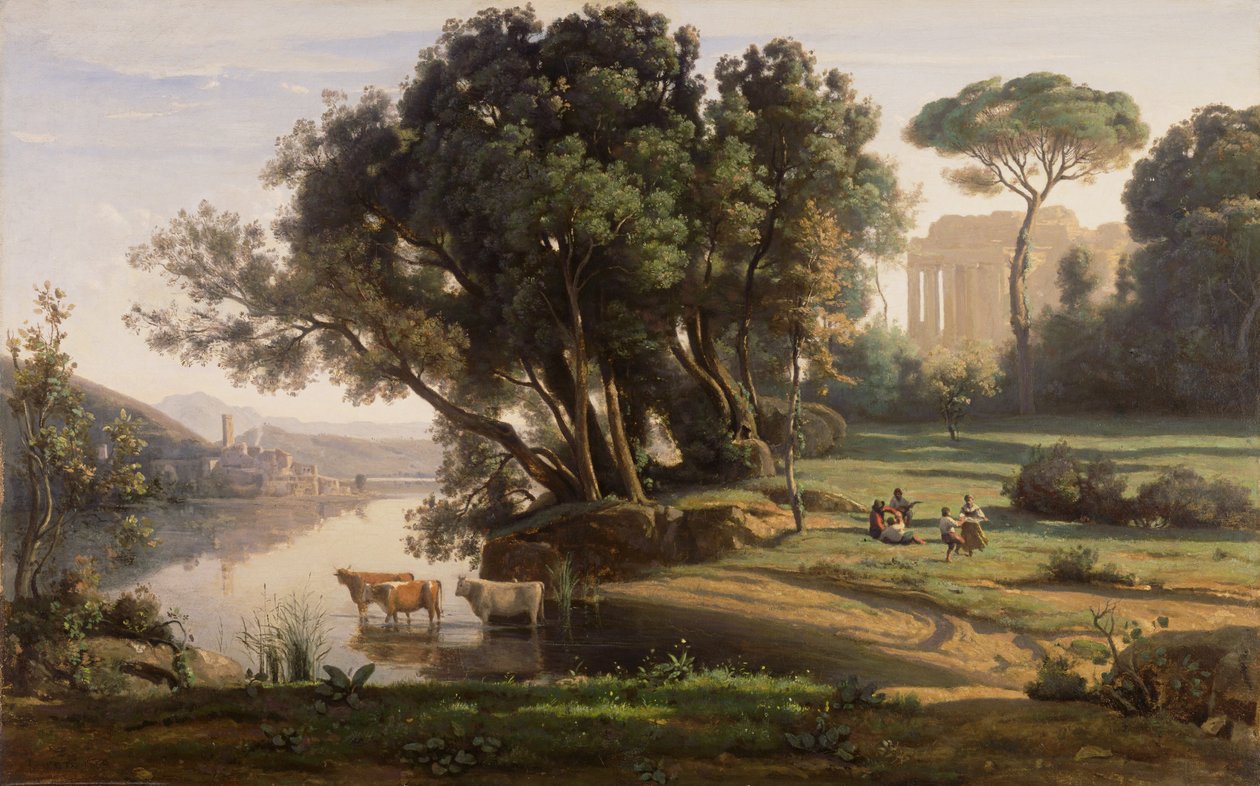Italienische Landschaft von Jean-Baptiste-Camille Corot