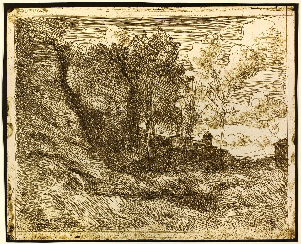 Erinnerung an Ostia von Jean-Baptiste-Camille Corot