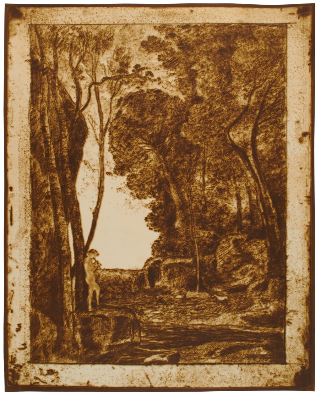Der kleine Schäfer, 1. Platte von Jean-Baptiste-Camille Corot