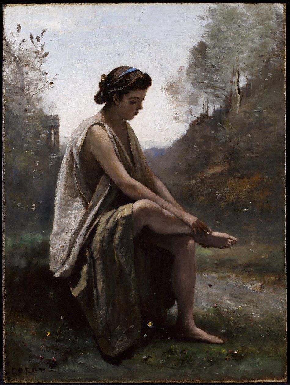 Die verwundete Eurydike von Jean-Baptiste-Camille Corot