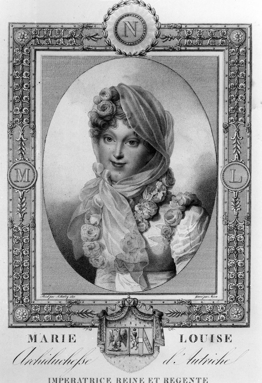 Marie-Louise von Österreich (1791-1847), zweite Frau von Napoleon I., Kaiser von Frankreich 1810-1814 von Jean Baptiste (after) Isabey