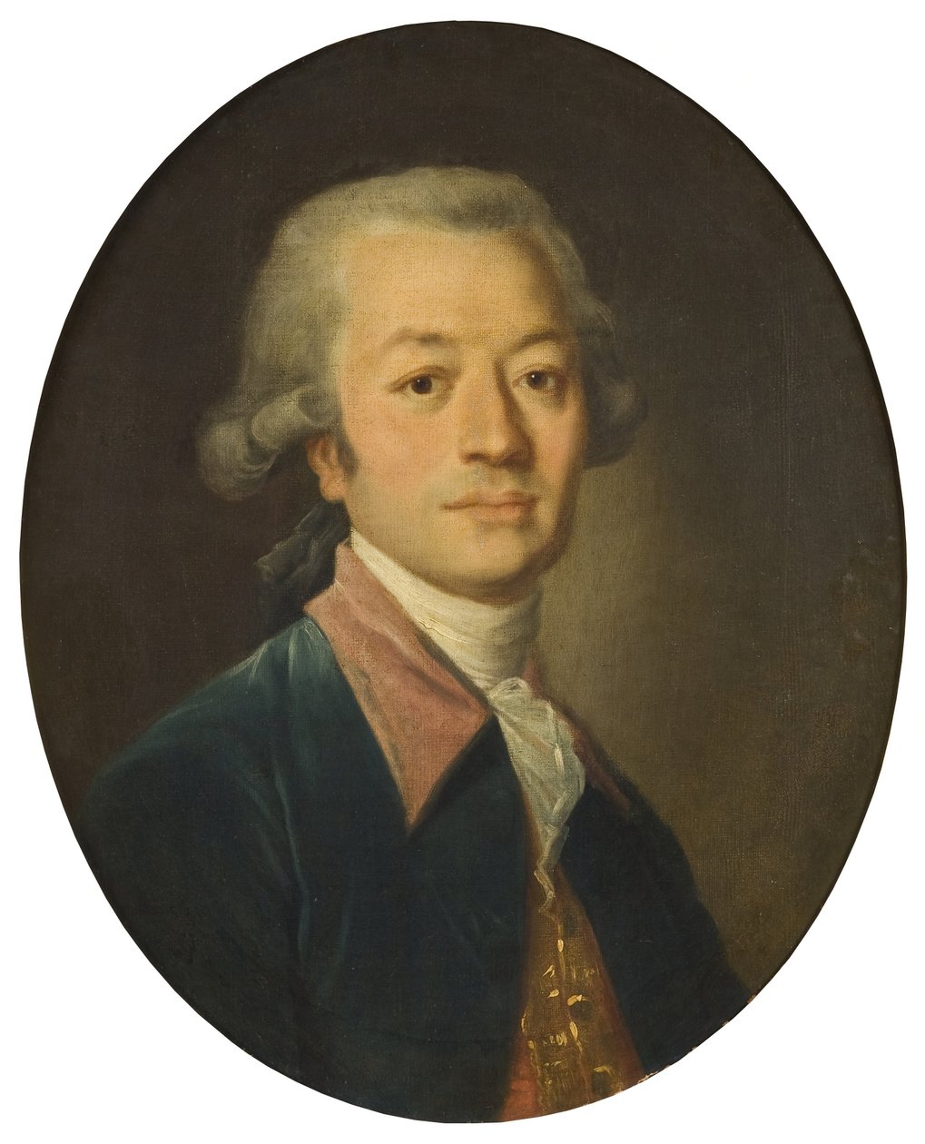 Porträt eines Mannes in Blau von Jean-Baptiste Greuze