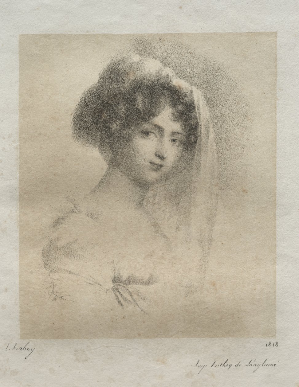 Mme. Horace Vernet von Jean-Baptiste Isabey