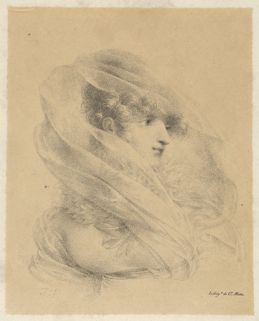 Porträt von Mademoiselle Ledieu von Jean-Baptiste Isabey