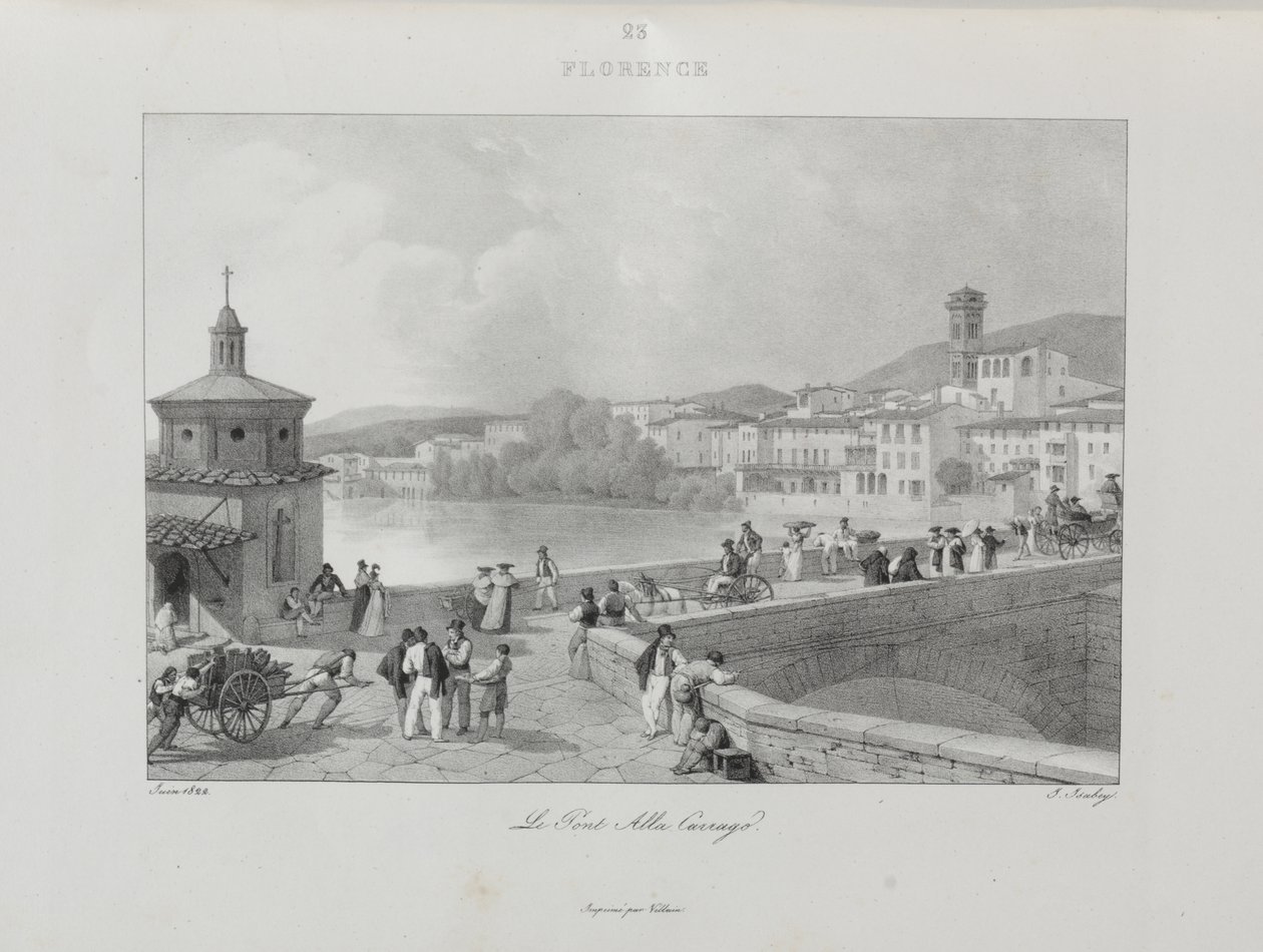 Reise nach Italien im Jahr 1822 von Jean-Baptiste Isabey