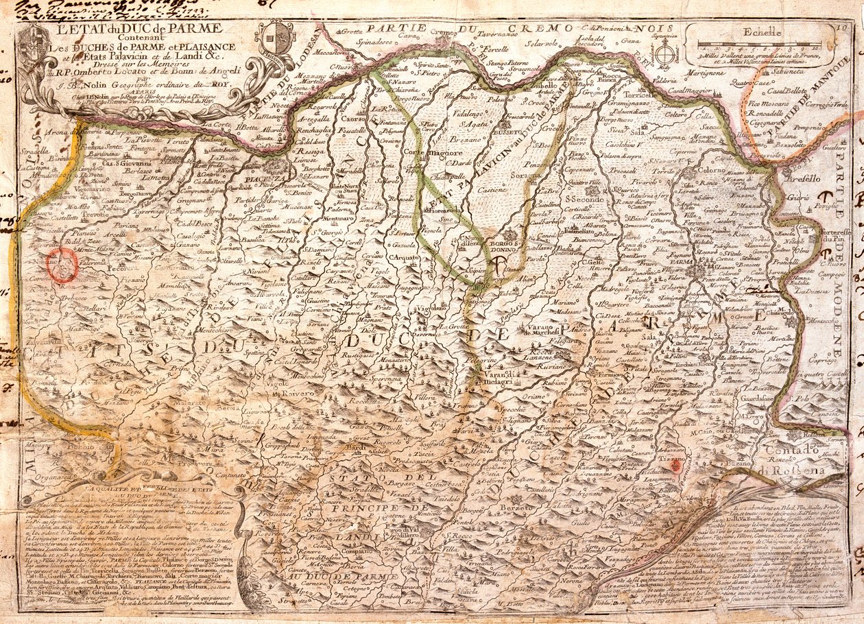 Lombardei, Emilia-Romagna, Italien von Jean Baptiste Nolin