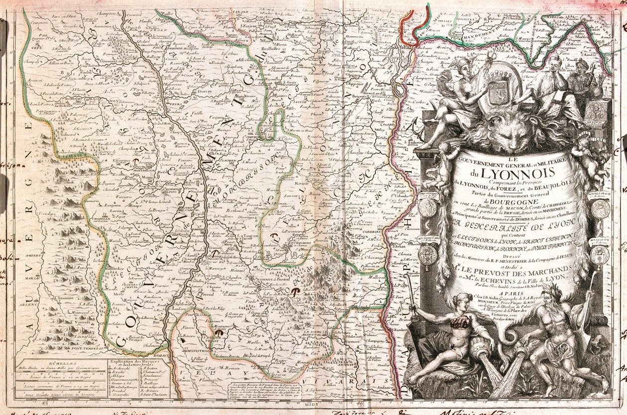 Rhône-Alpes, Südost-Auvergne, Frankreich von Jean Baptiste Nolin