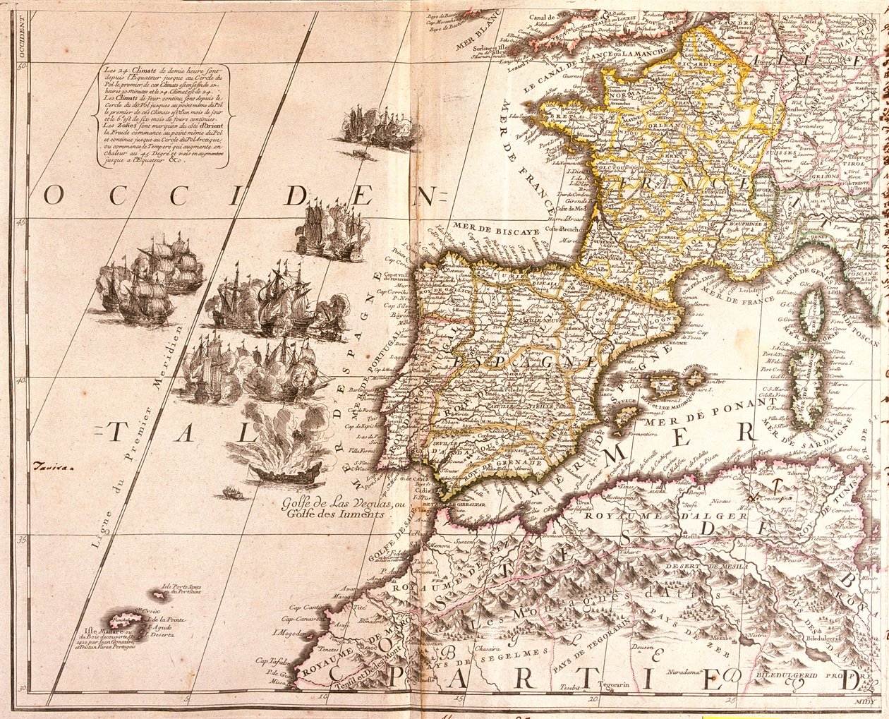 Spanien, Frankreich (mit Korsika), Belgien, Deutschland (Bundesland: Nordrhein-Westfalen, Süd-Niedersachsen, Süd-Sachsen-Anhalt, Hessen, Thüringen, Sachsen, Rheinland-Pfalz, Saarland, Baden-Württemberg, Bayern), Luxemburg, Österreich, Schweiz, Italien (Reg von Jean Baptiste Nolin