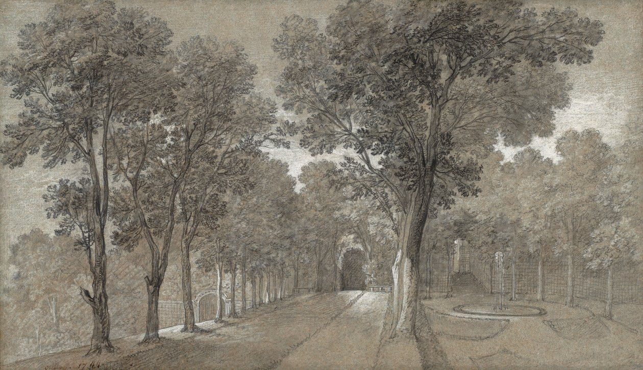 Blick auf den Park in Arcueil von Jean-Baptiste Oudry