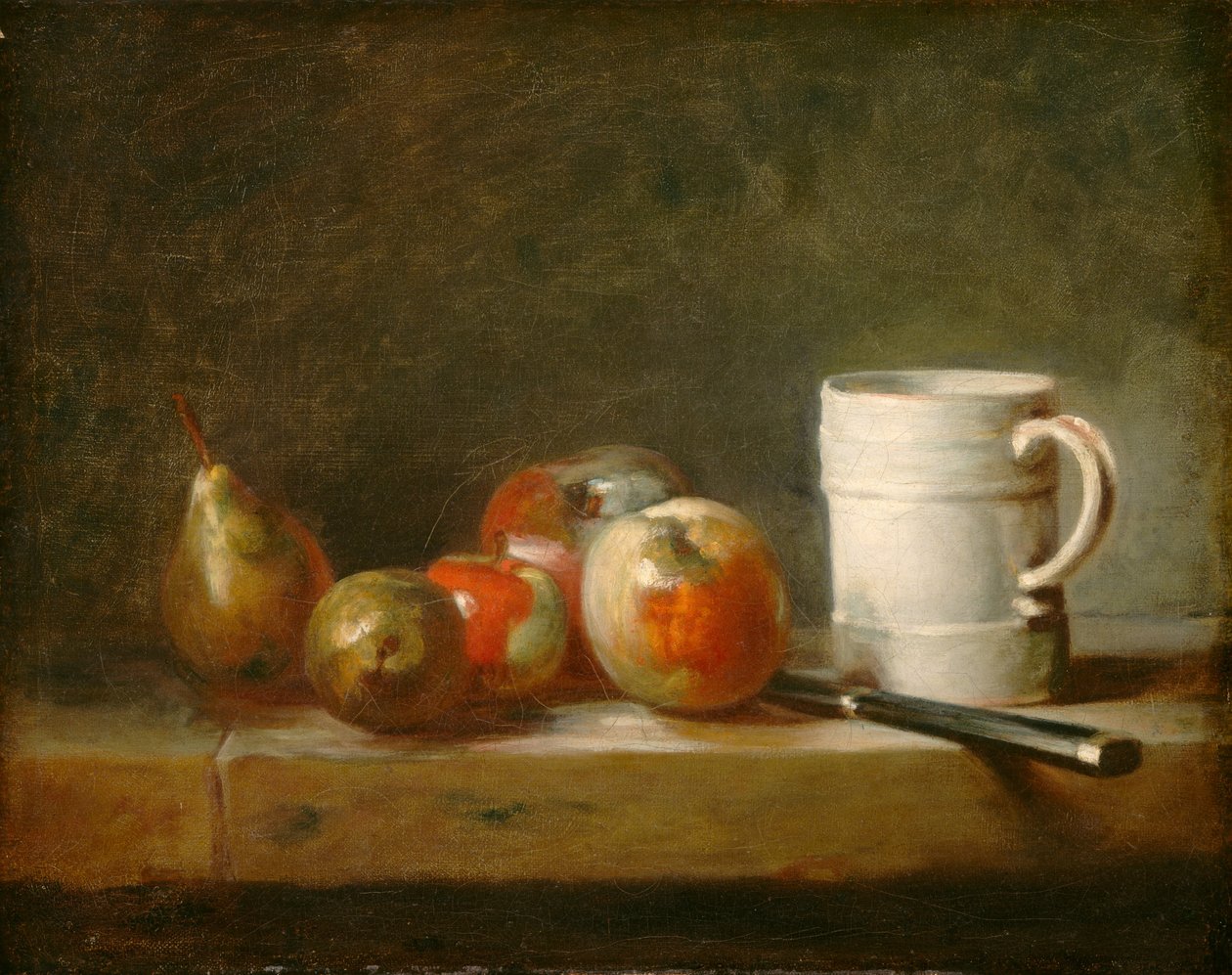 Stillleben mit einer weißen Tasse von Jean-Baptiste Simeon Chardin