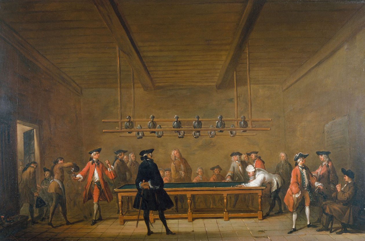Das Billardspiel, ca. 1720 von Jean Baptiste Simeon Chardin