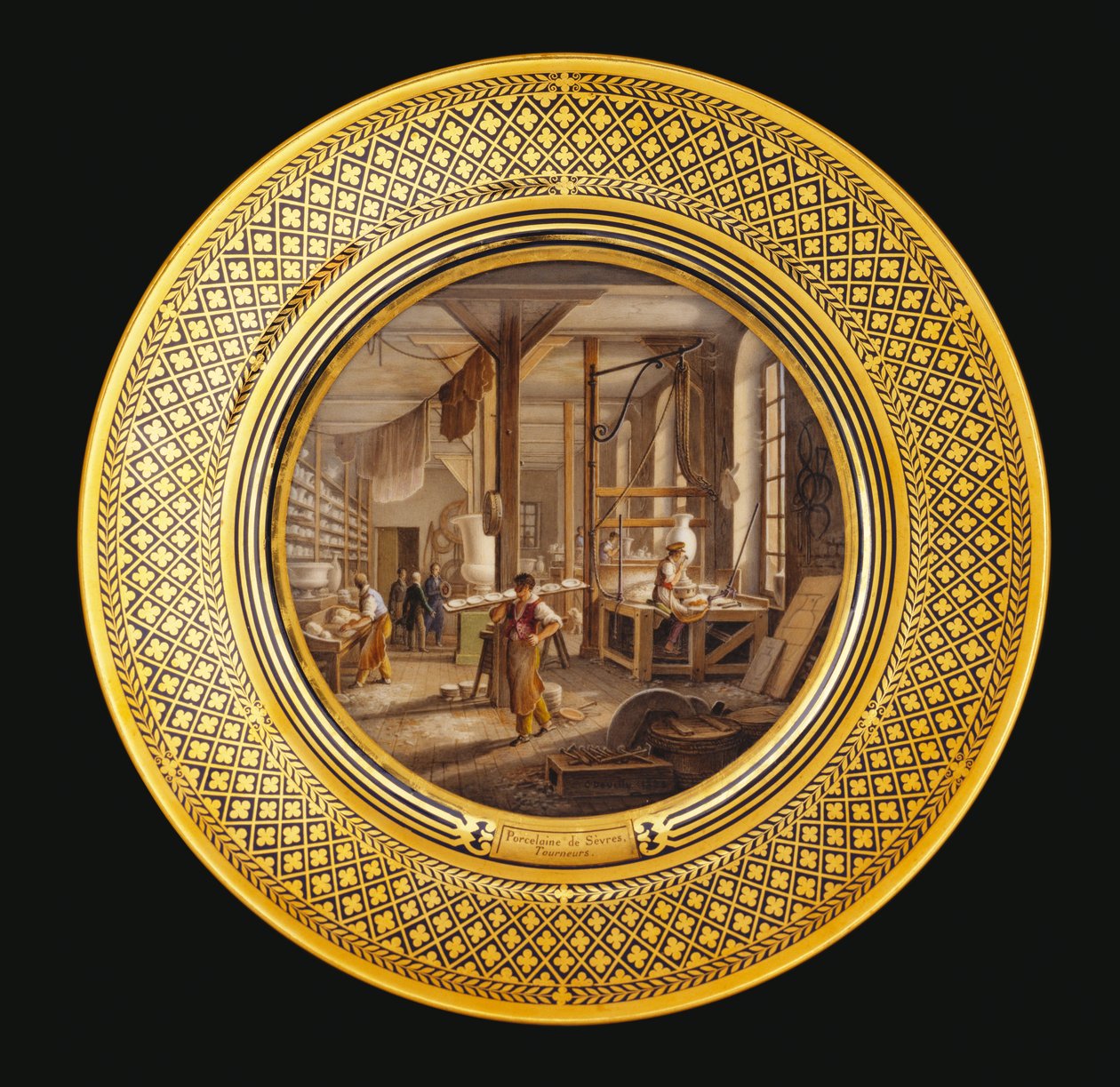 Porzellan von Sevres, ca. 1820-1835 von Jean Charles Develly
