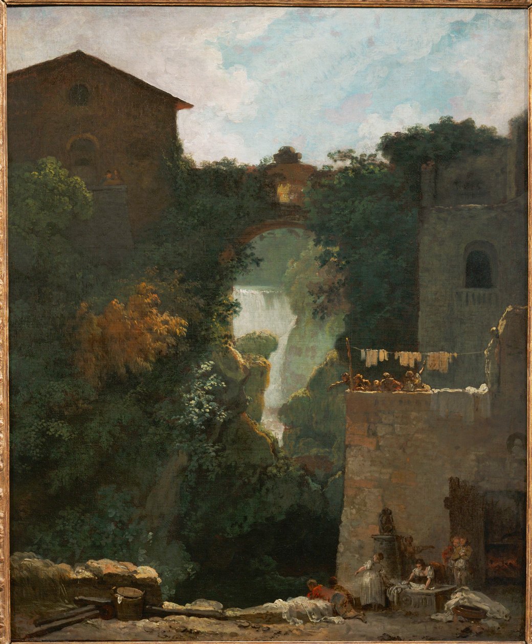 Wasserfälle von Tivoli, Rom von Jean Honore Fragonard