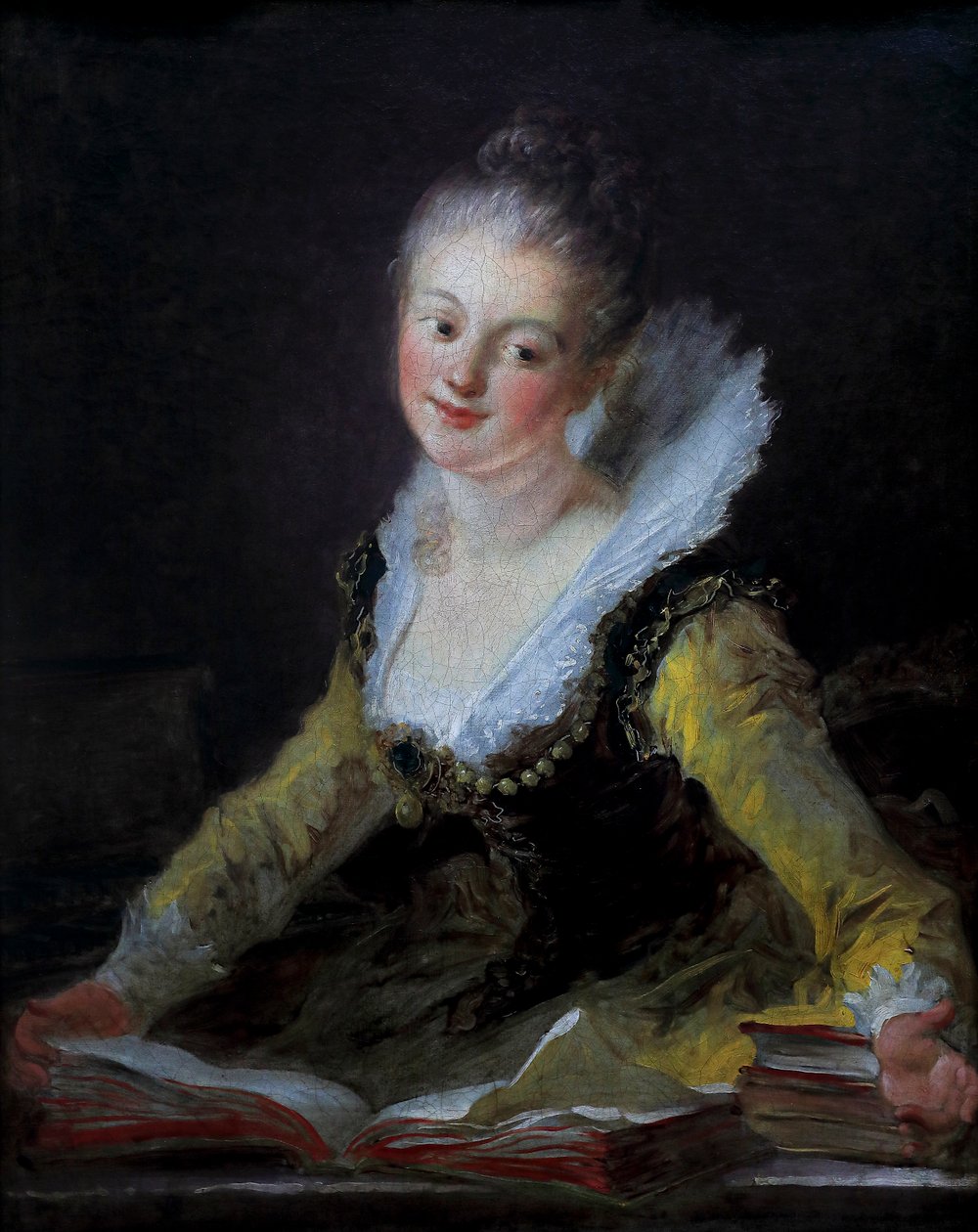 Fantasiefigur. Vermutetes Porträt von Anne-Louise Brillon de Jouy von Jean Honore Fragonard