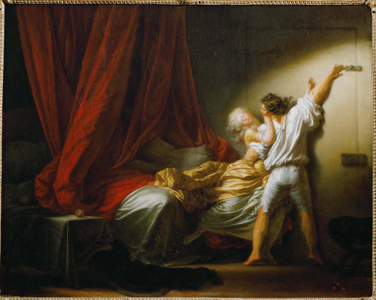 Le verrou - Der Riegel, um 1777 von Jean Honore Fragonard