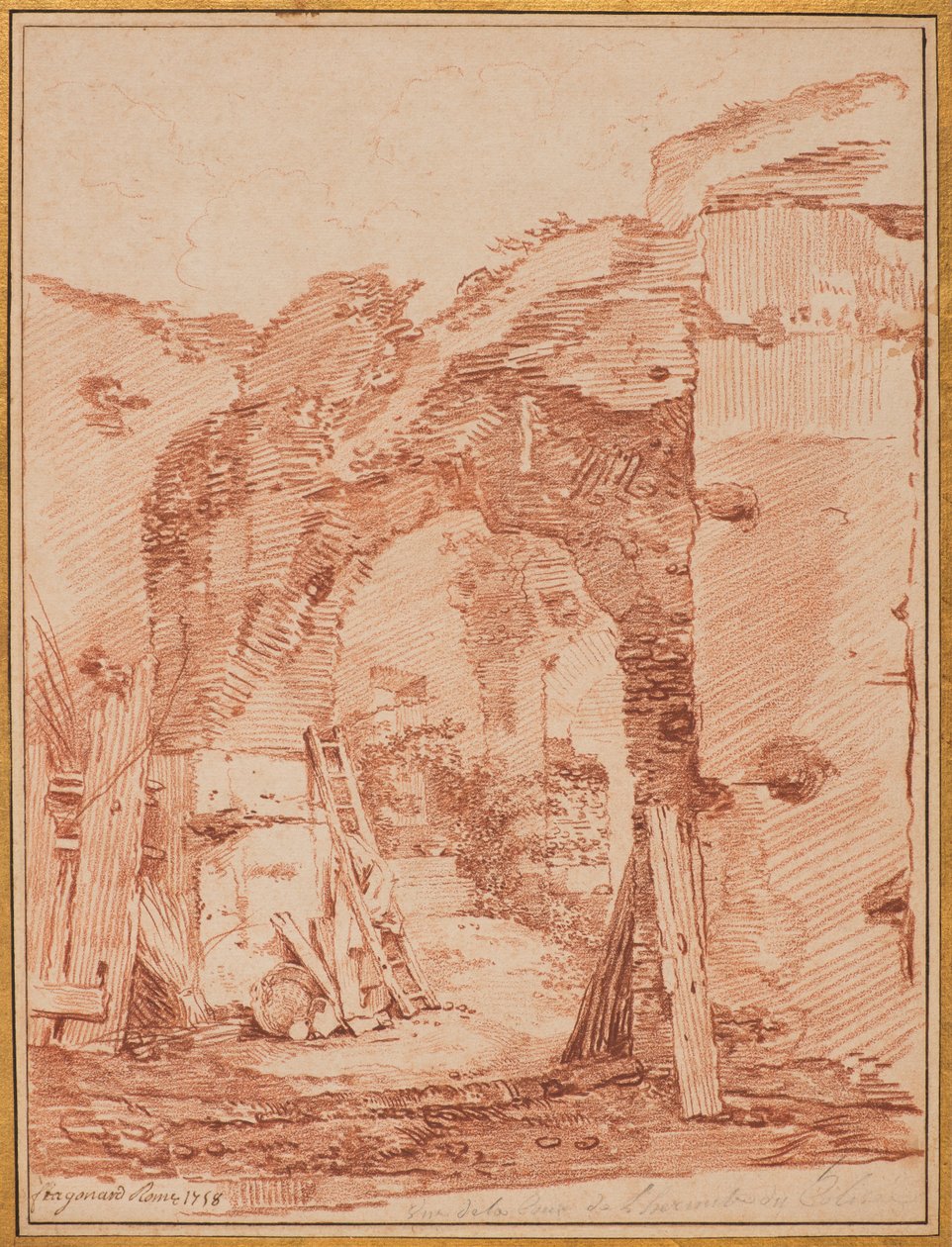 Der Hof des Einsiedlers im Kolosseum von Jean-Honore Fragonard