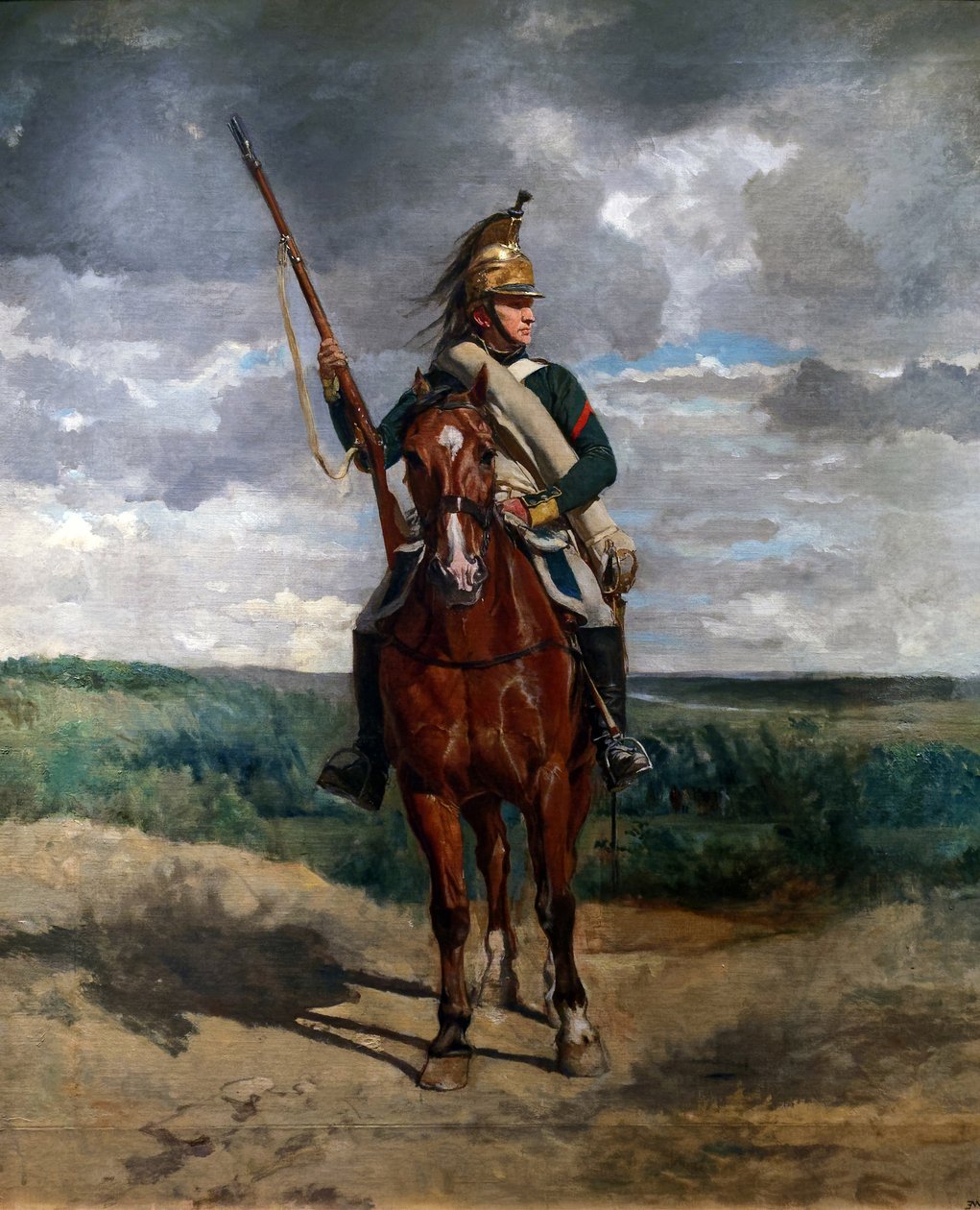 Drache in der Landschaft, ca. 1876 von Jean-Louis Ernest Meissonier