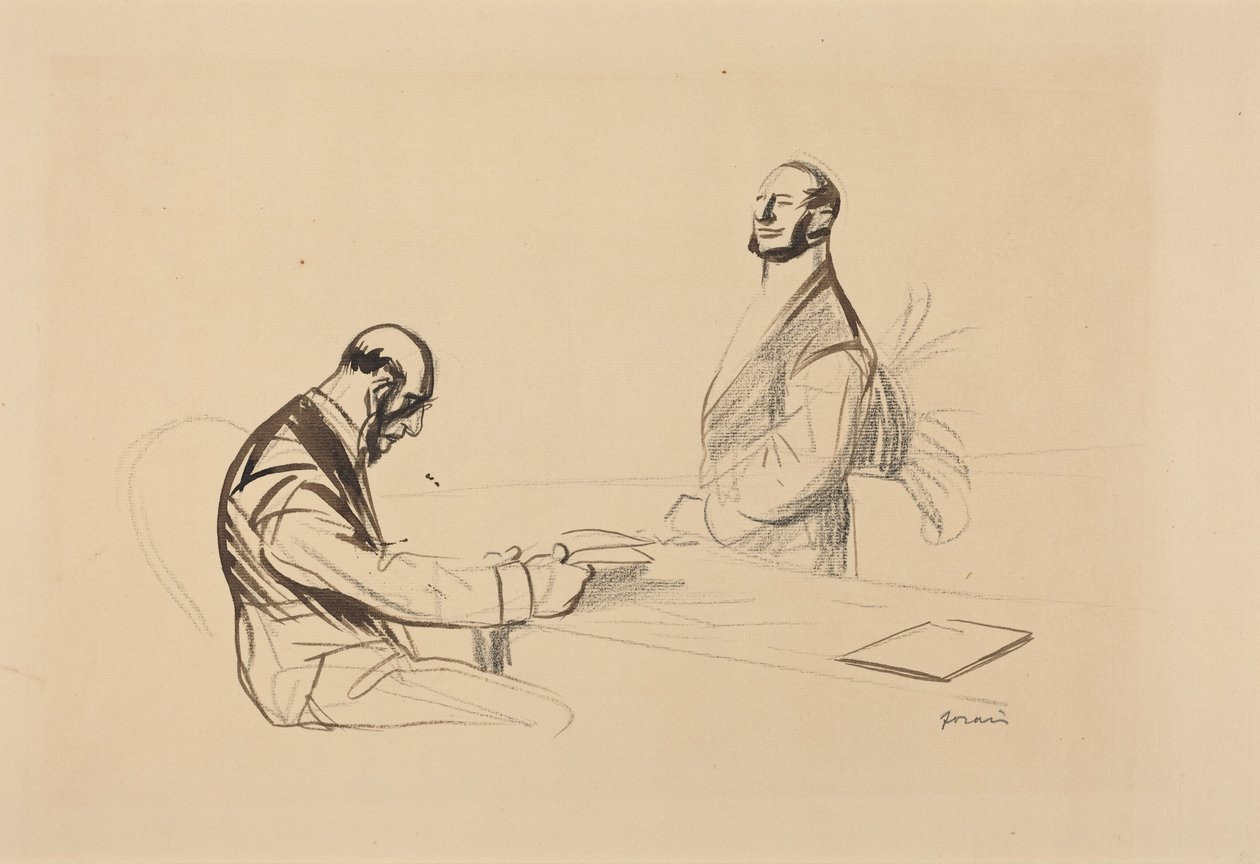 Bei der Konferenz von Jean-Louis Forain