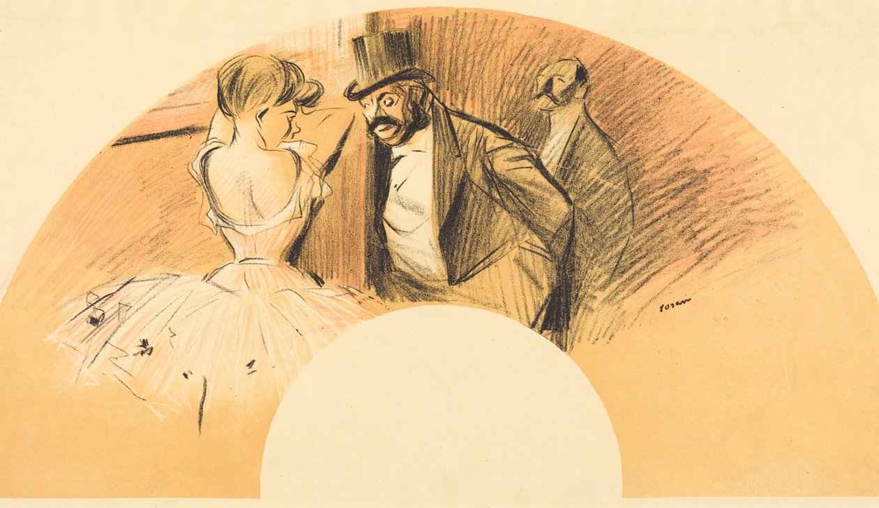 Fächer (für den Gavarni-Ball) von Jean-Louis Forain
