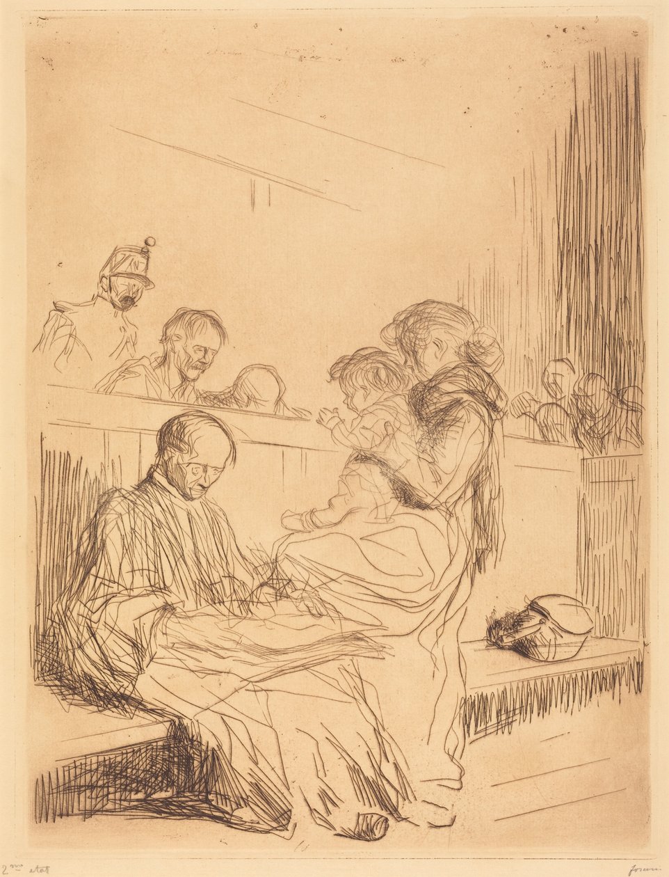 Der Angeklagte und das Kind von Jean-Louis Forain
