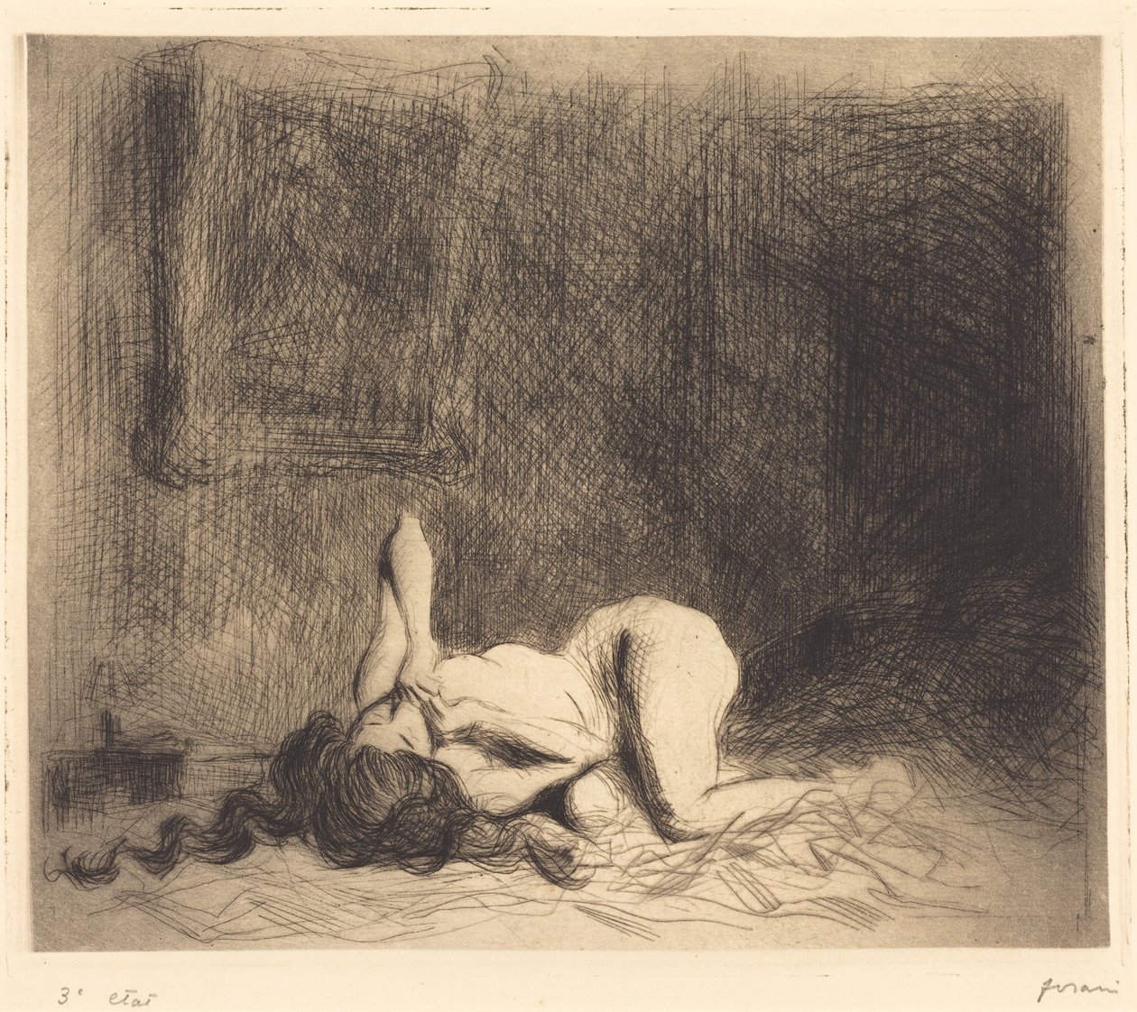 Auf dem Bett von Jean-Louis Forain