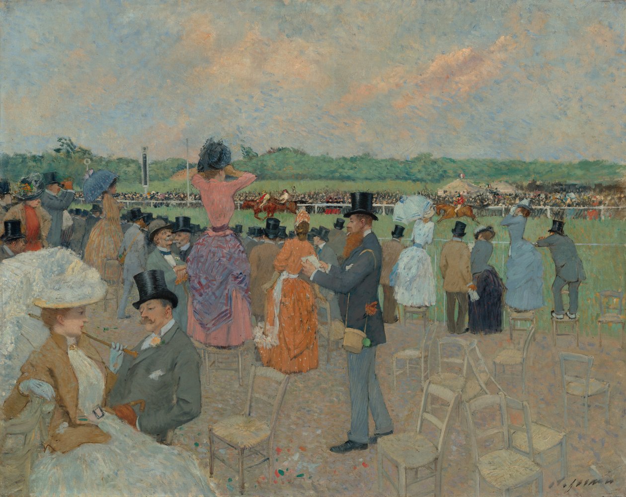 Die Rennen von Longchamp von Jean-Louis Forain