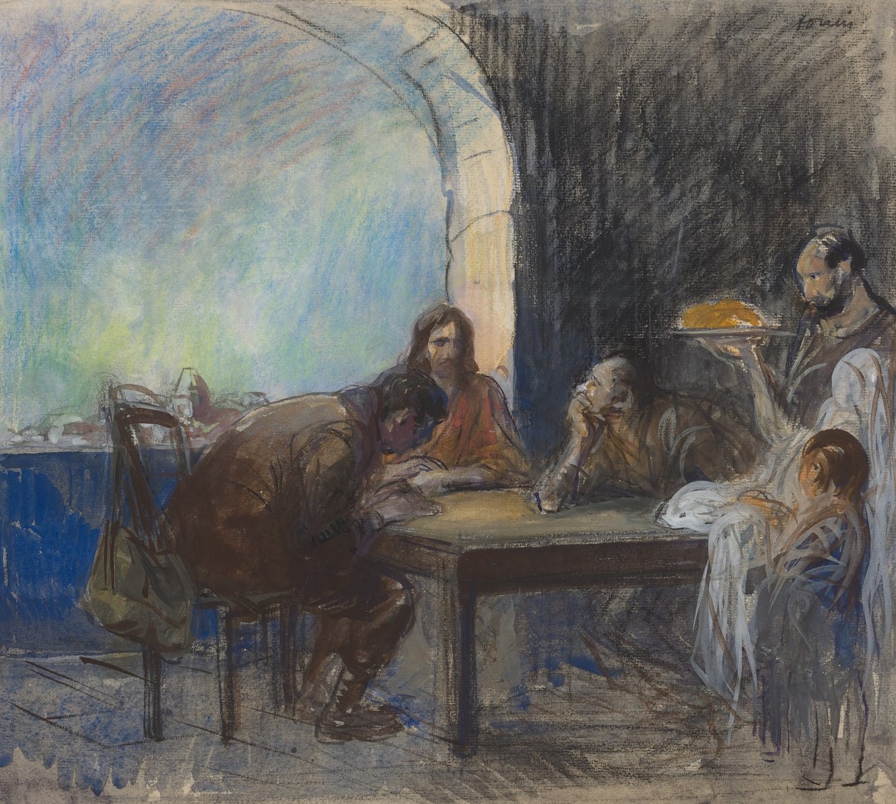 Das Abendmahl in Emmaus von Jean-Louis Forain