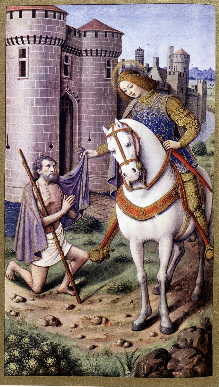 Sankt Martin nach Jean Bourdichon von Jean (after) Bourdichon