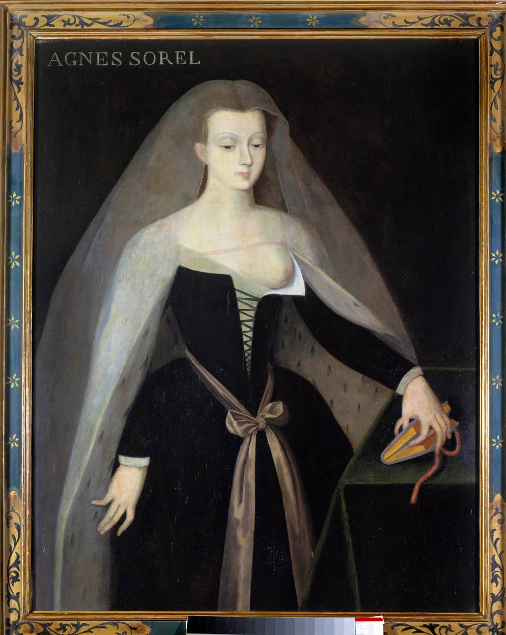 Porträt von Agnes Sorel (1422-1450), Favoritin von König Karl VII. von Jean (after) Fouquet