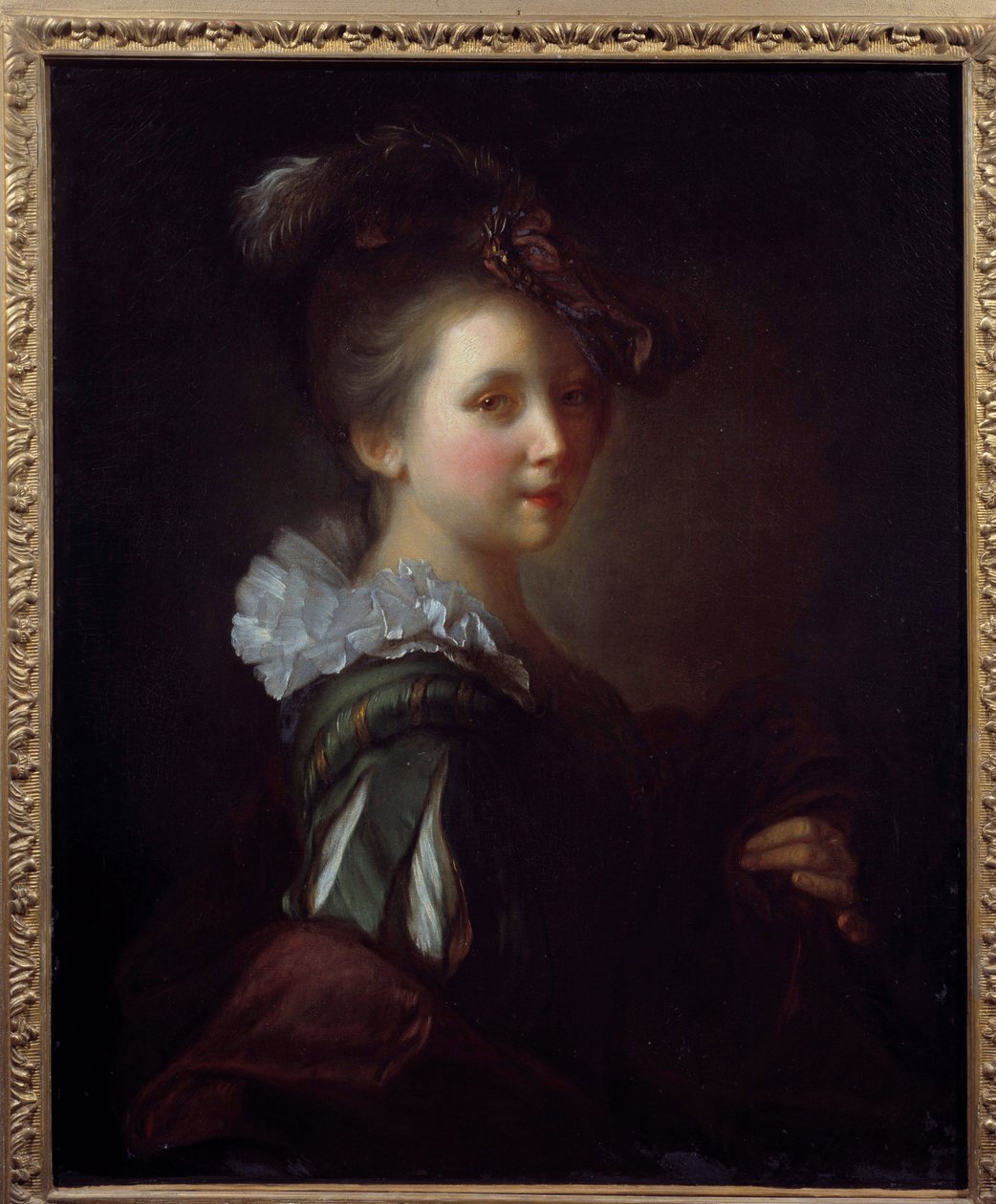 Porträt einer Frau. Gemälde von Jean Alexis Grimou (1680-1740) 18. Jahrhundert Toulouse, Musee des Augustins von Jean Alexis Grimou
