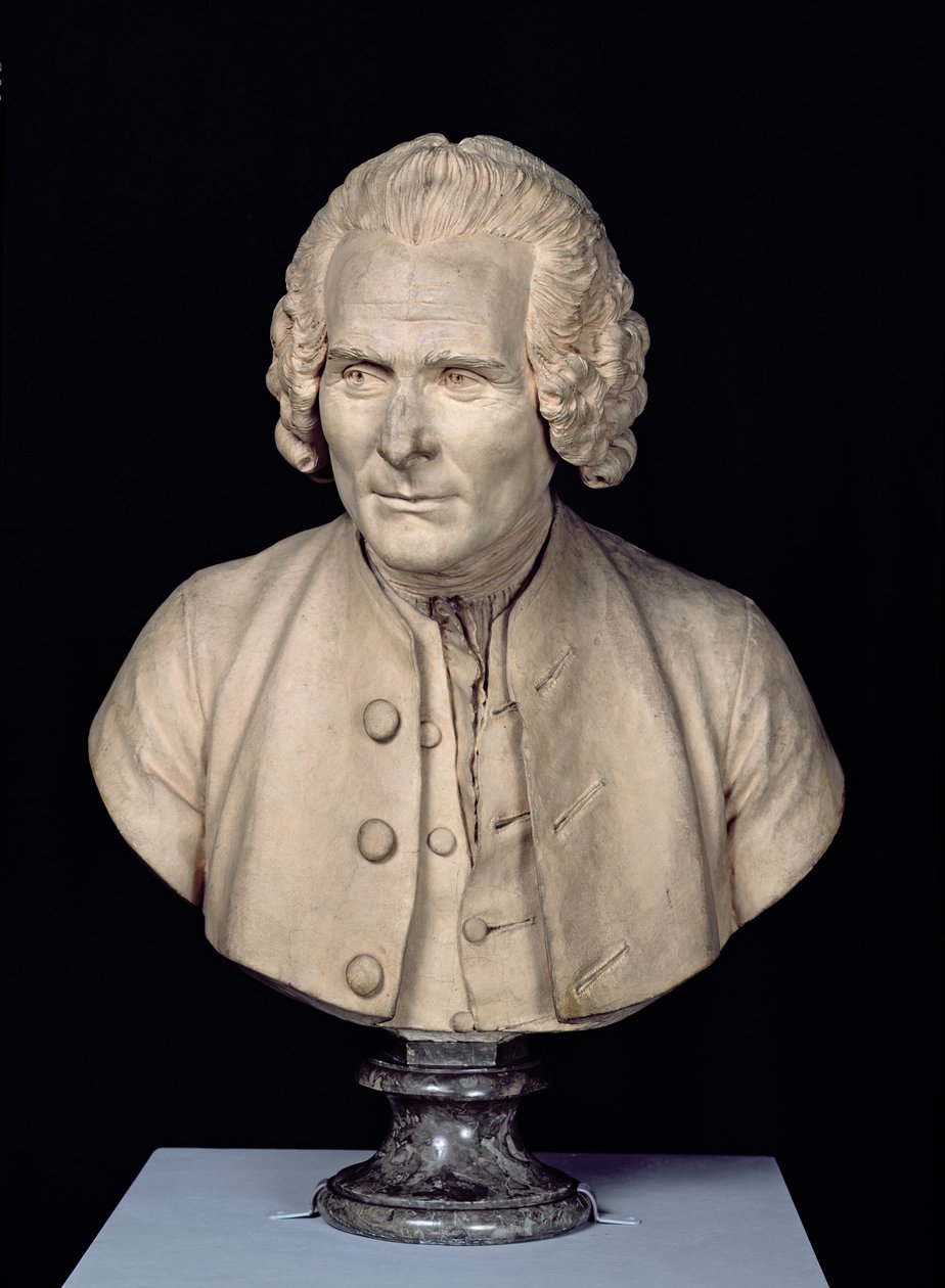 Büste von Jean Jacques Rousseau (1712-78) von Jean Antoine Houdon