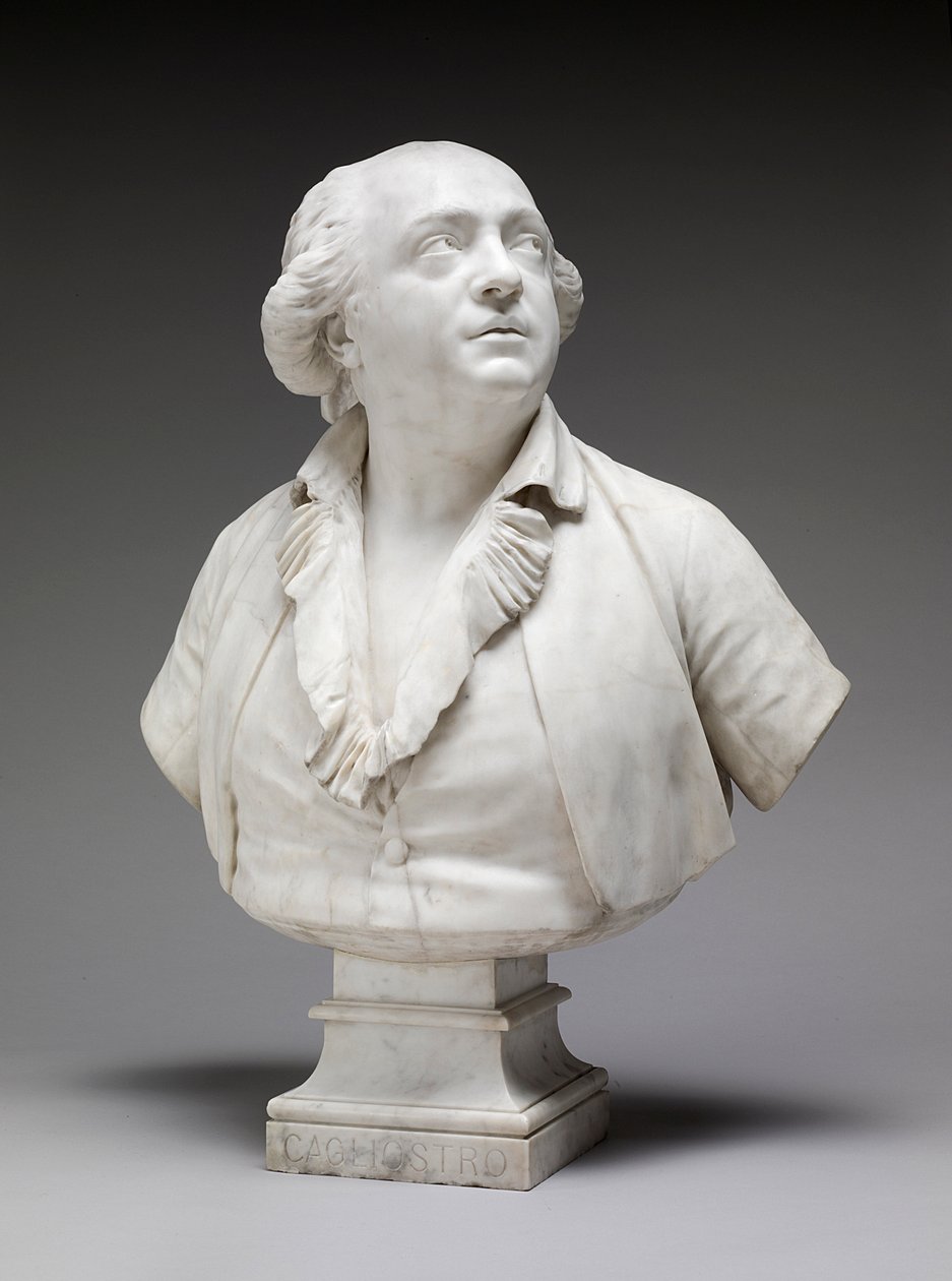 Giuseppe Balsamo, Graf von Cagliostro, 1786 von Jean Antoine Houdon