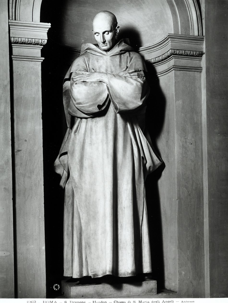 Heiliger Bruno von Köln (Marmor) von Jean Antoine Houdon