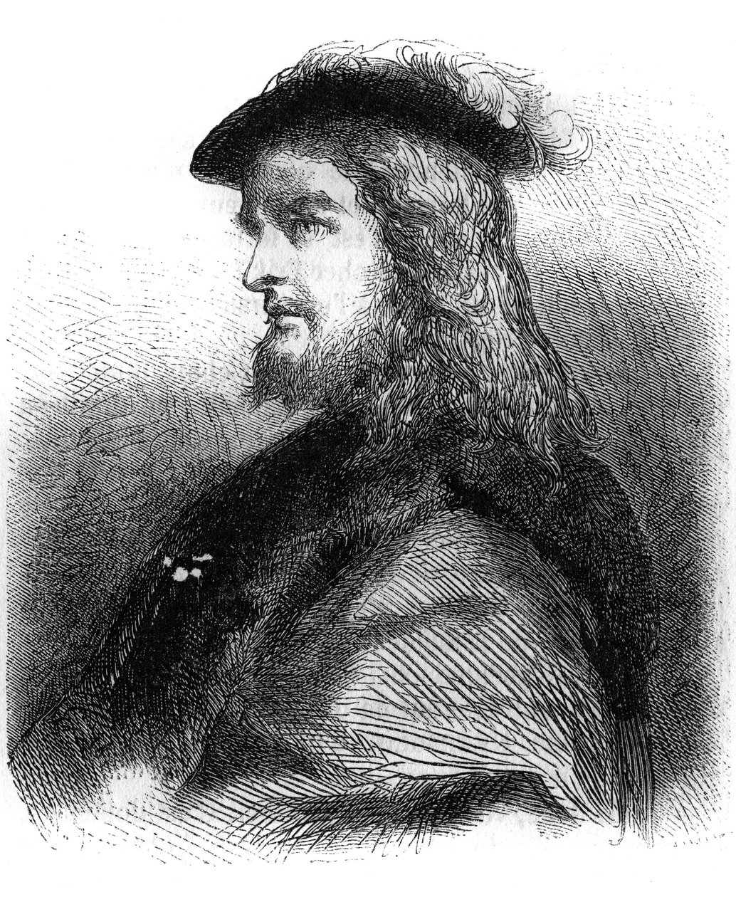 Porträt von Gustav I. Wasa (Gustav Vasa) von Jean Antoine Valentin Foulquier