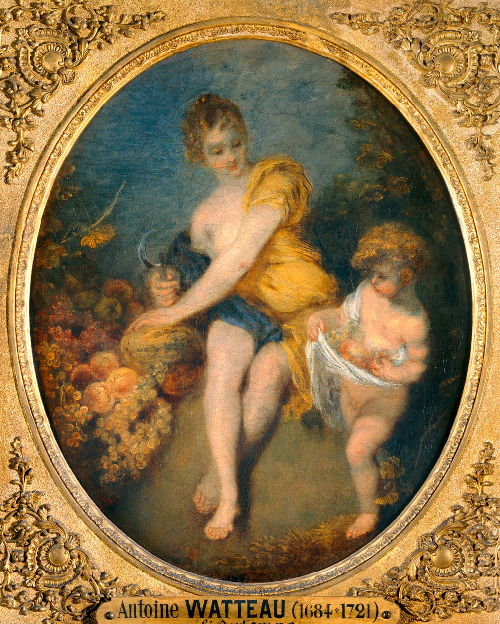 Herbst von Jean-Antoine Watteau: hochwertiger Kunstdruck