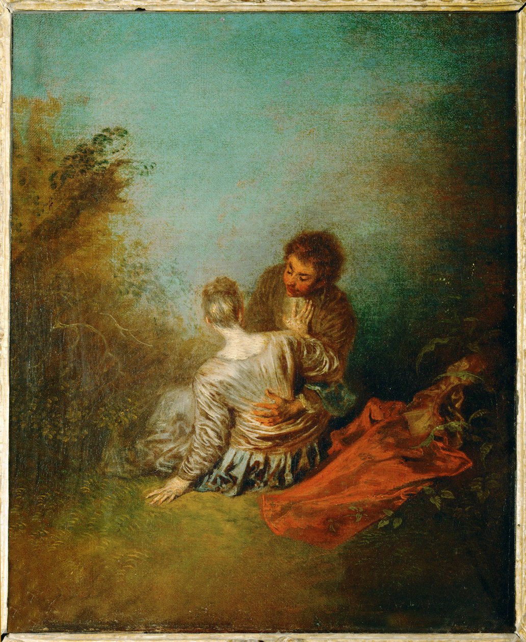 Der Fehltritt von Jean Antoine Watteau