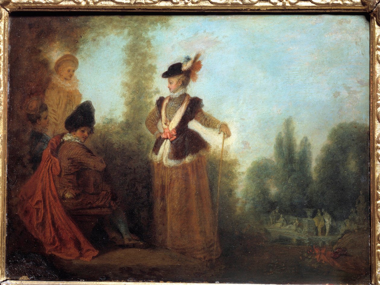 Die Abenteurerin von Jean Antoine Watteau