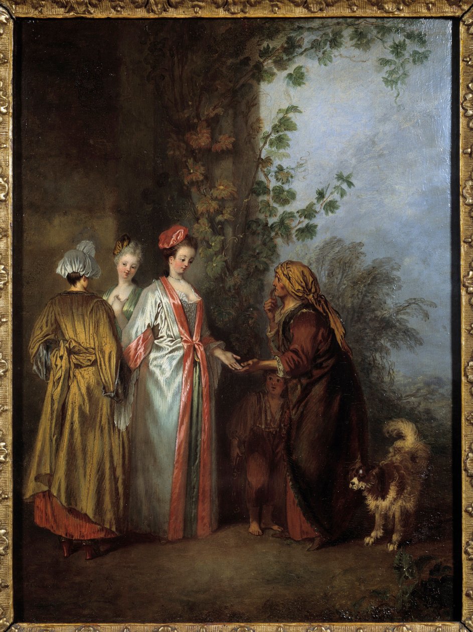 Die Wahrsagerin von Jean Antoine Watteau