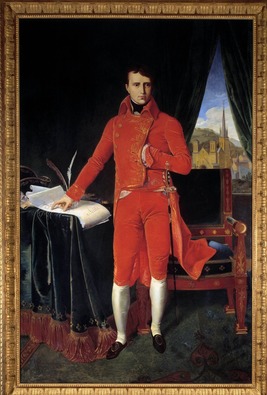 Ganzkörperporträt von Napoleon Bonaparte (1769-1821) als Erster Konsul von Jean Auguste Dominique (after) Ingres