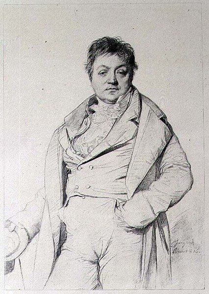Porträt eines Mannes von Jean Auguste Dominique (after) Ingres