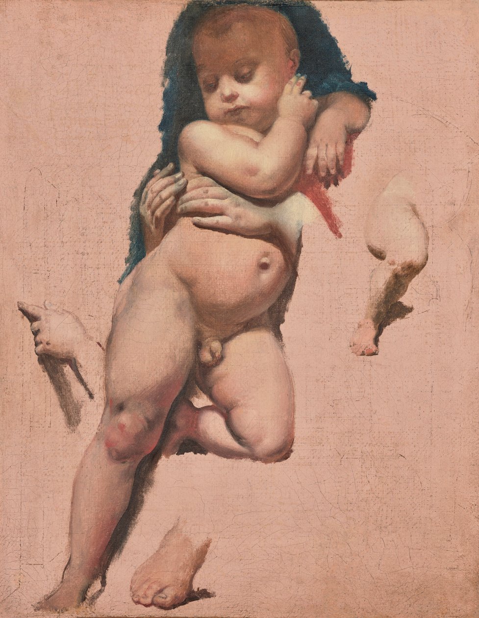 Studie für das Christkind des Gelübdes von Ludwig XIII. der Kathedrale von Montauban von Jean Auguste Dominique Ingres