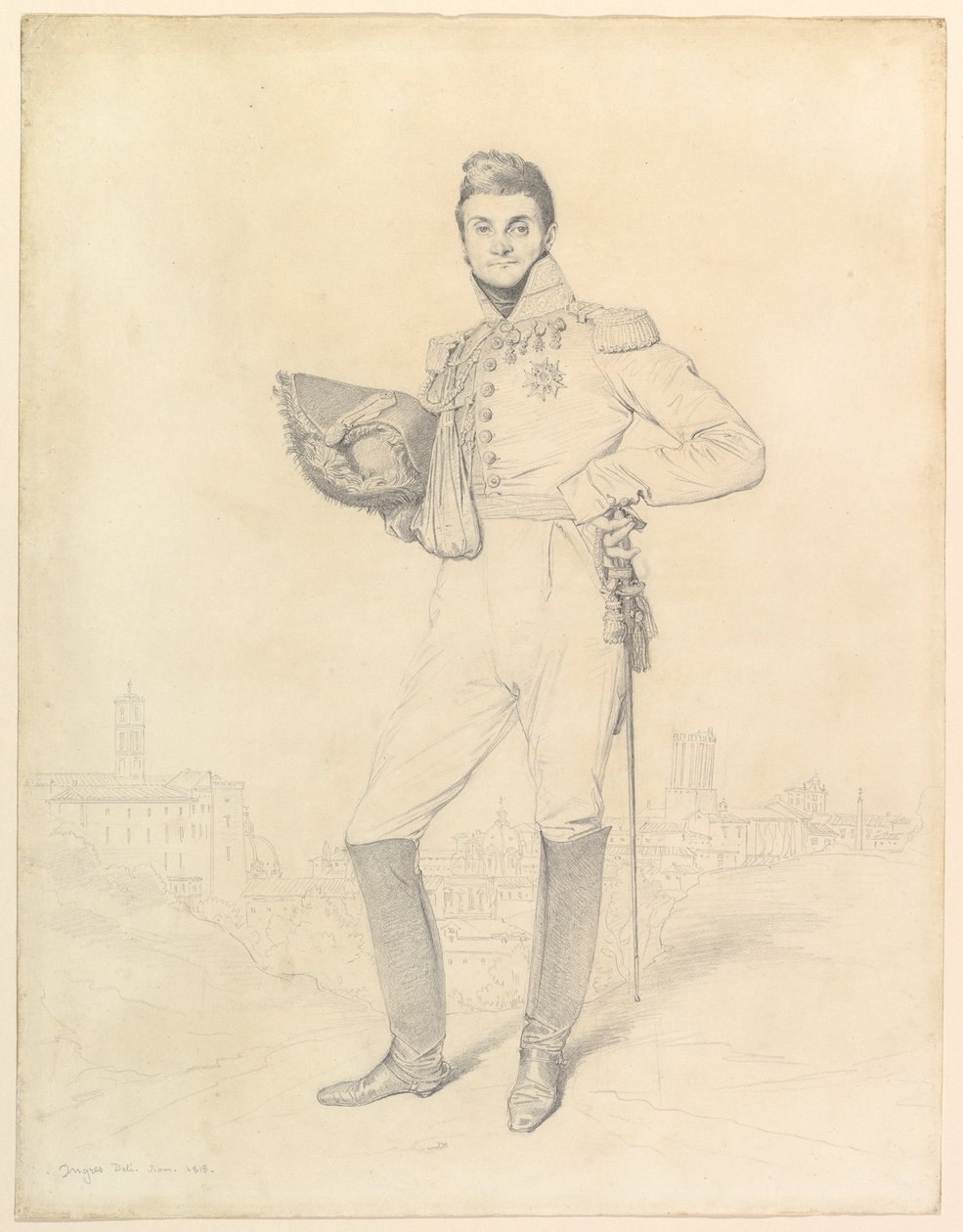 General Louis-Étienne Dulong de Rosnay von Jean Auguste Dominique Ingres