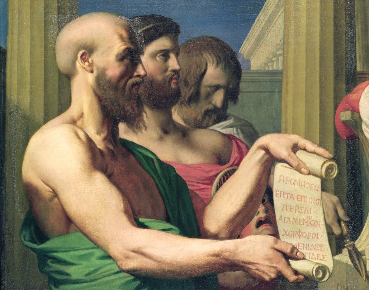 Die griechischen Tragödiendichter, Studie für 