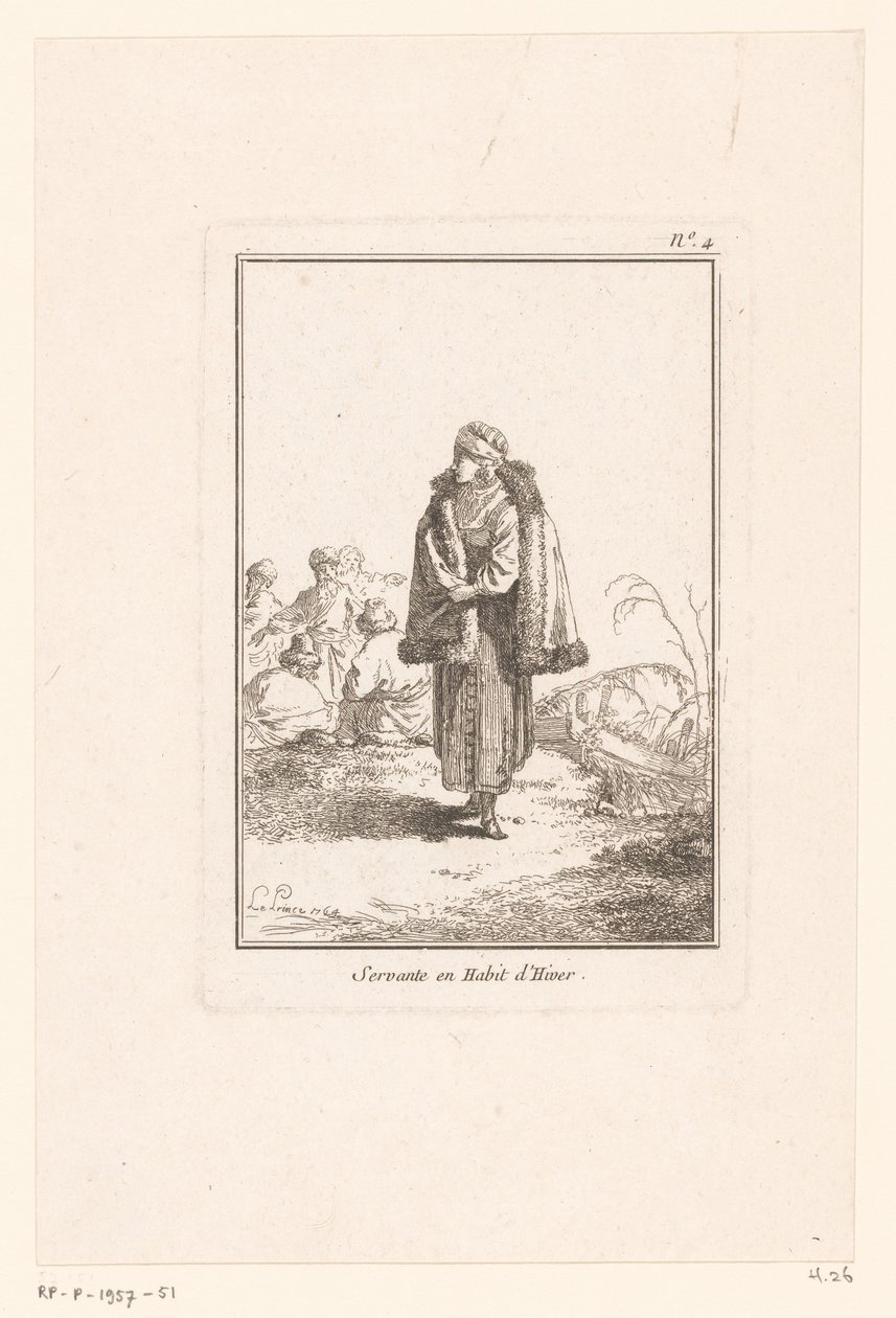 Moskauer Dienstmädchen von Jean Baptist Leprince