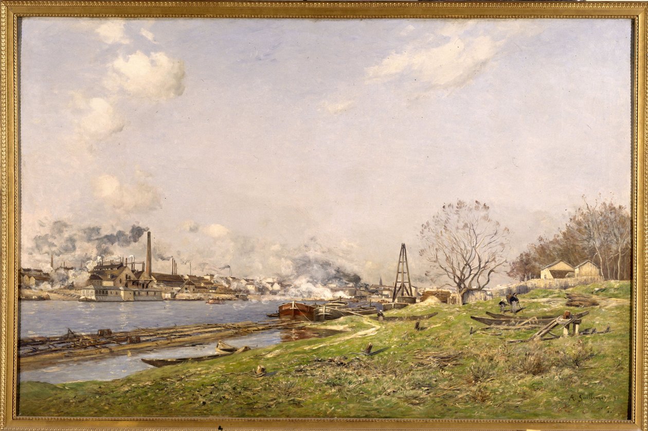 Die Seine bei Conflans-Charenton von Jean Baptiste Antoine Guillemet
